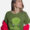 Alien Flip Off Half Sleeve Printed T-shirt – Unisex